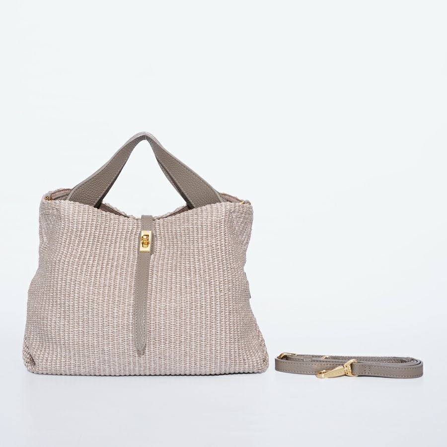 【VIOLAd'ORO】ラフィア調2WAYトートバッグ SANDRO SANDRO / V-8744 | VIOLAd'ORO OFFICIAL STORE